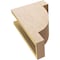 Ekena Millwork 5"W x 10"D x 15"H Classic Alpine Rough Cedar Woodgrain TimberThane Corbel, Primed Tan CORUR05X10X15ALPRCPR - alternate 4